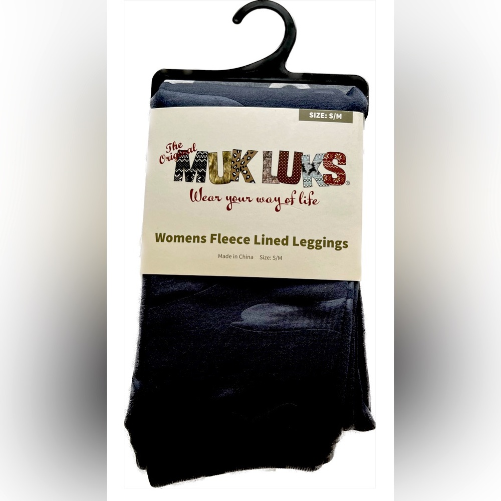 The original Muk Luks Women’s Fleece Lined Leggings. Size S/M. NWT
